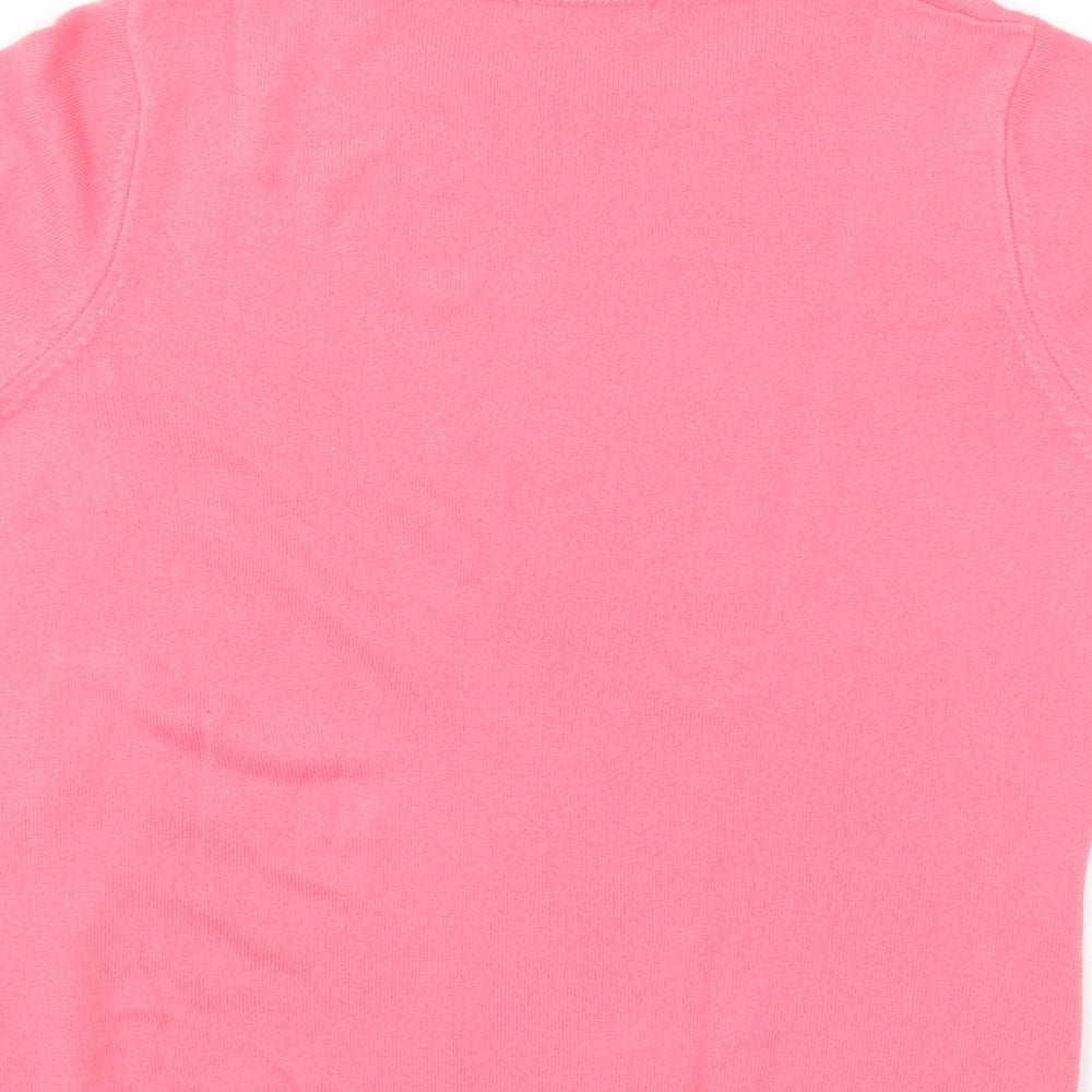 Classic Womens Pink   Cropped Blouse Size 14