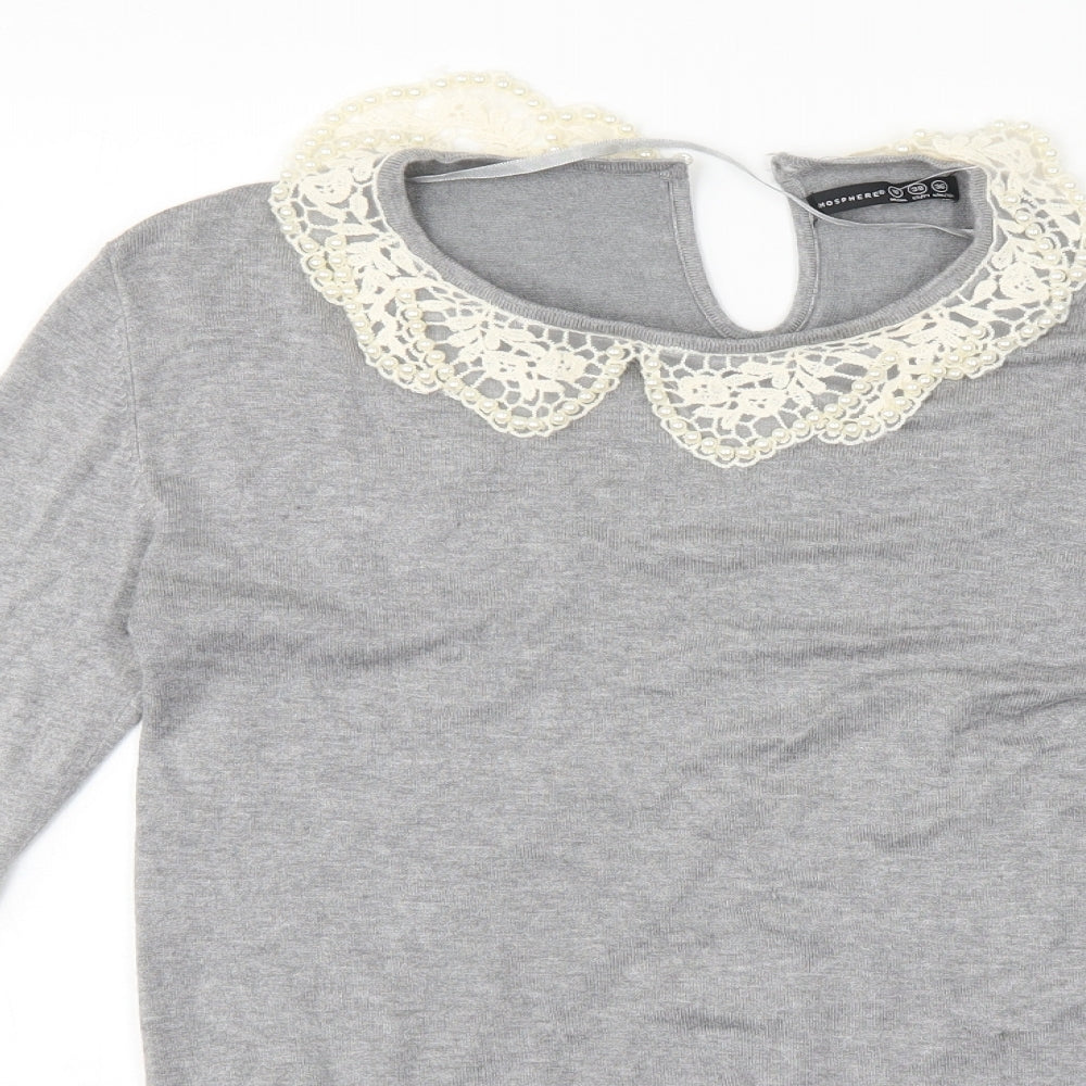 Atmosphere Womens Grey   Pullover Jumper Size 10