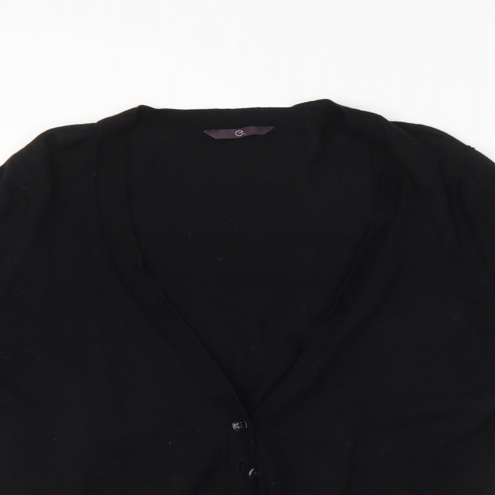 Evans Womens Black   Pullover Jumper Size 14