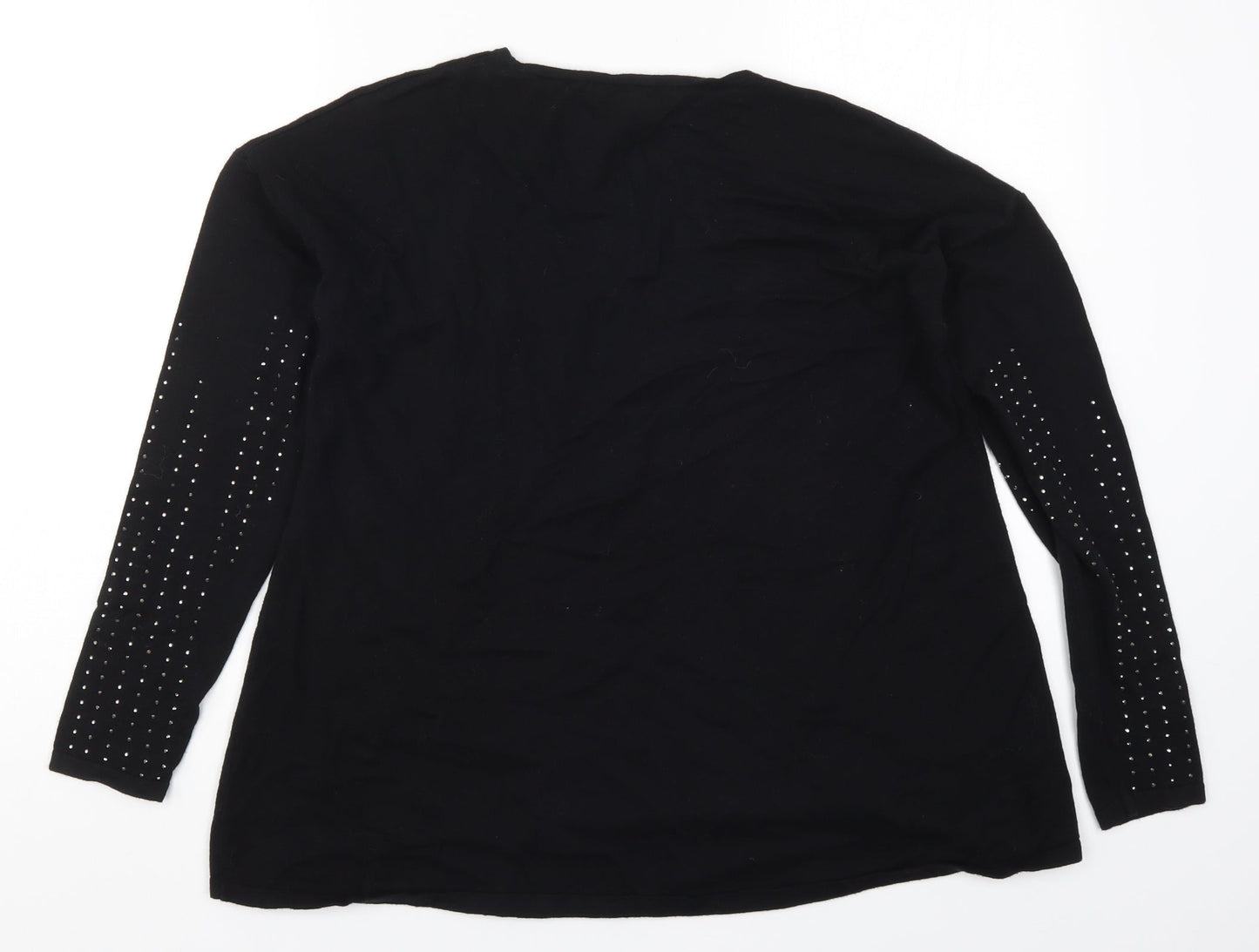NEXT Womens Black  Knit Pullover Jumper Size 10