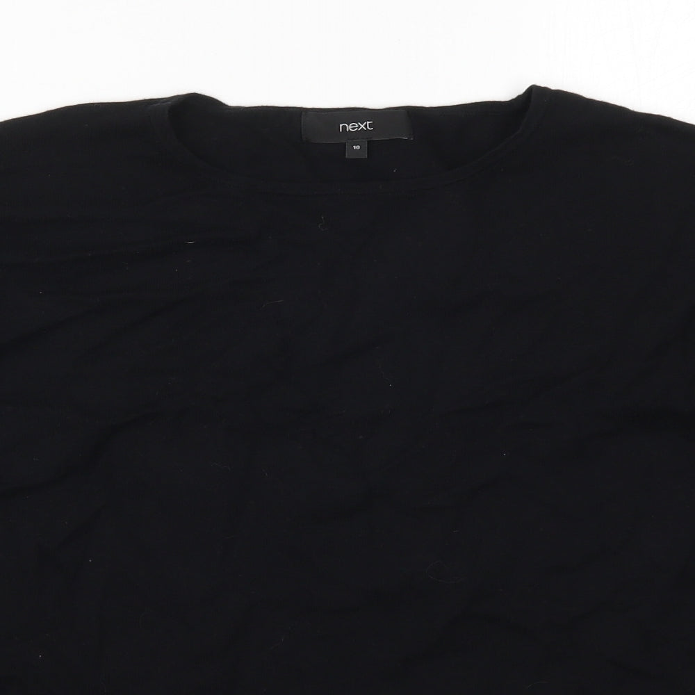 NEXT Womens Black  Knit Pullover Jumper Size 10