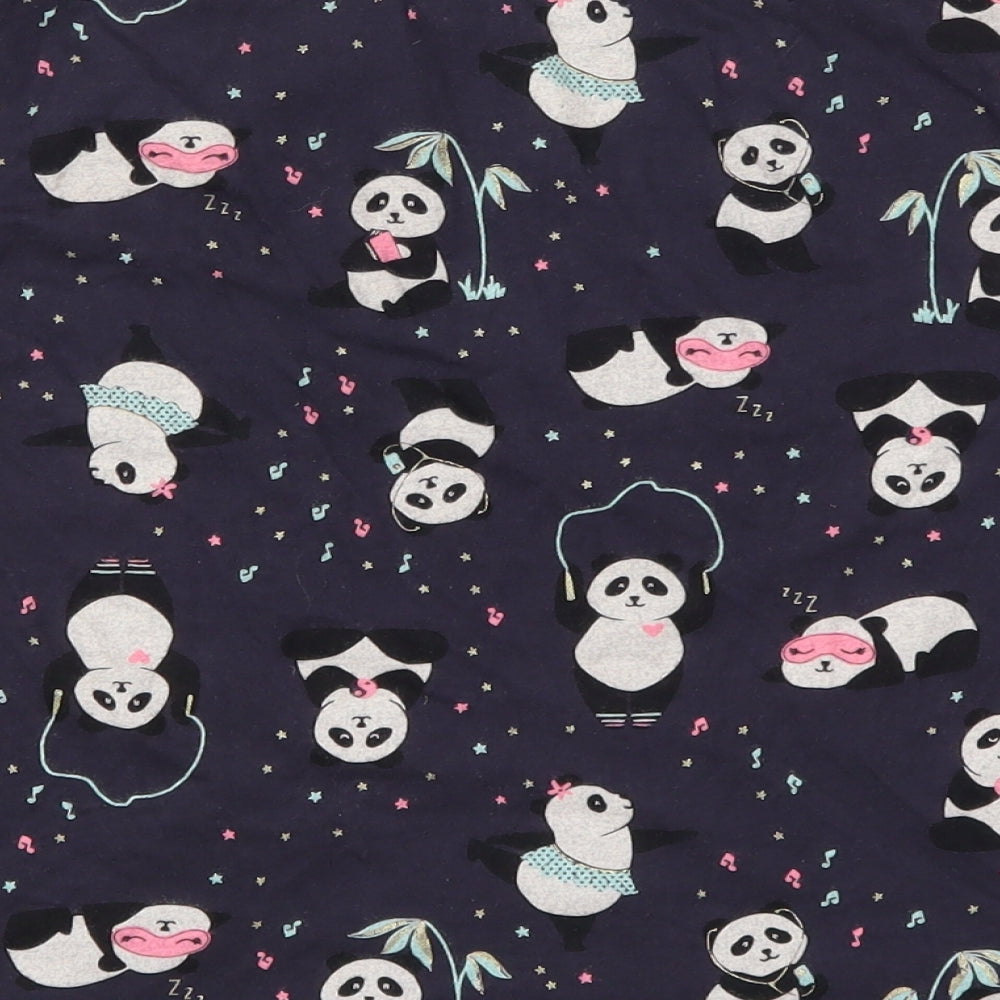 George Womens Blue Solid  Top Pyjama Top Size 8  - Pandas