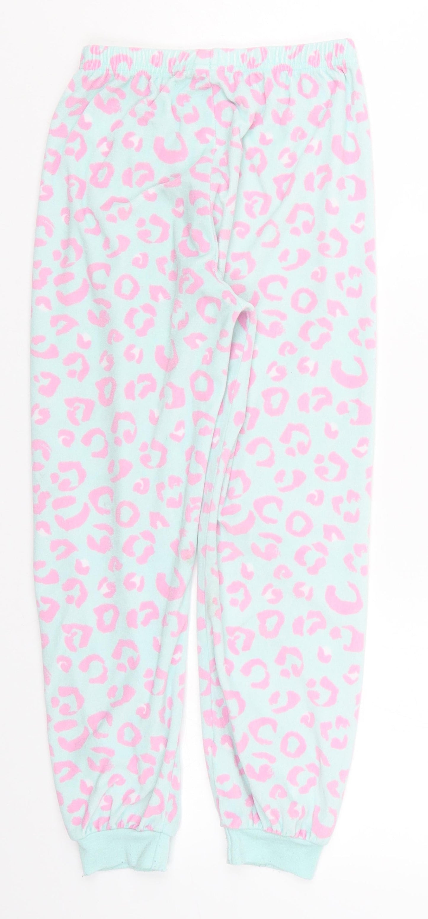 Primark Girls Blue Animal Print  Sweatpants Trousers Size 8-9 Years - Pink Pyjamas