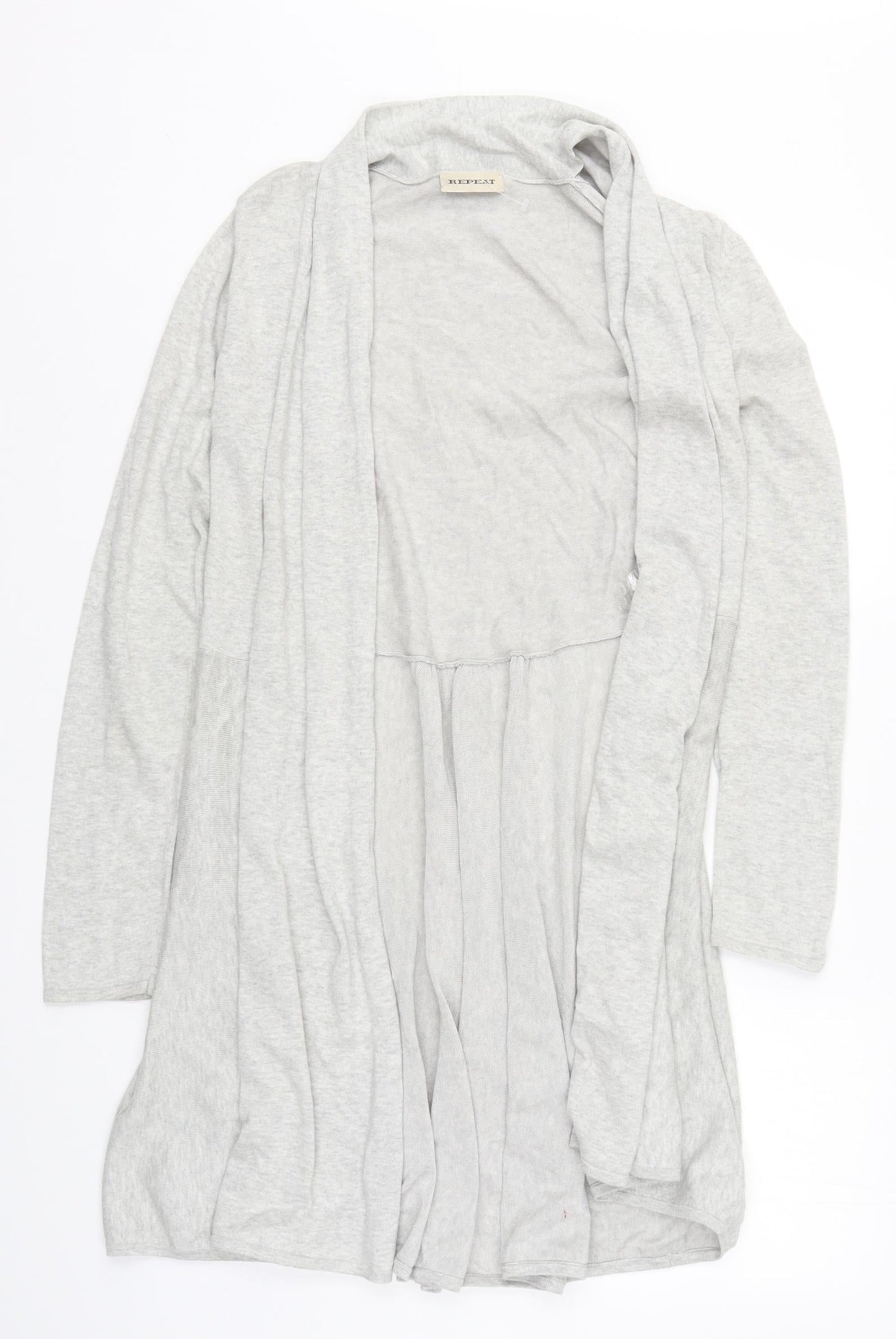 Repeat Womens Grey  Knit Cardigan Jumper Size 8