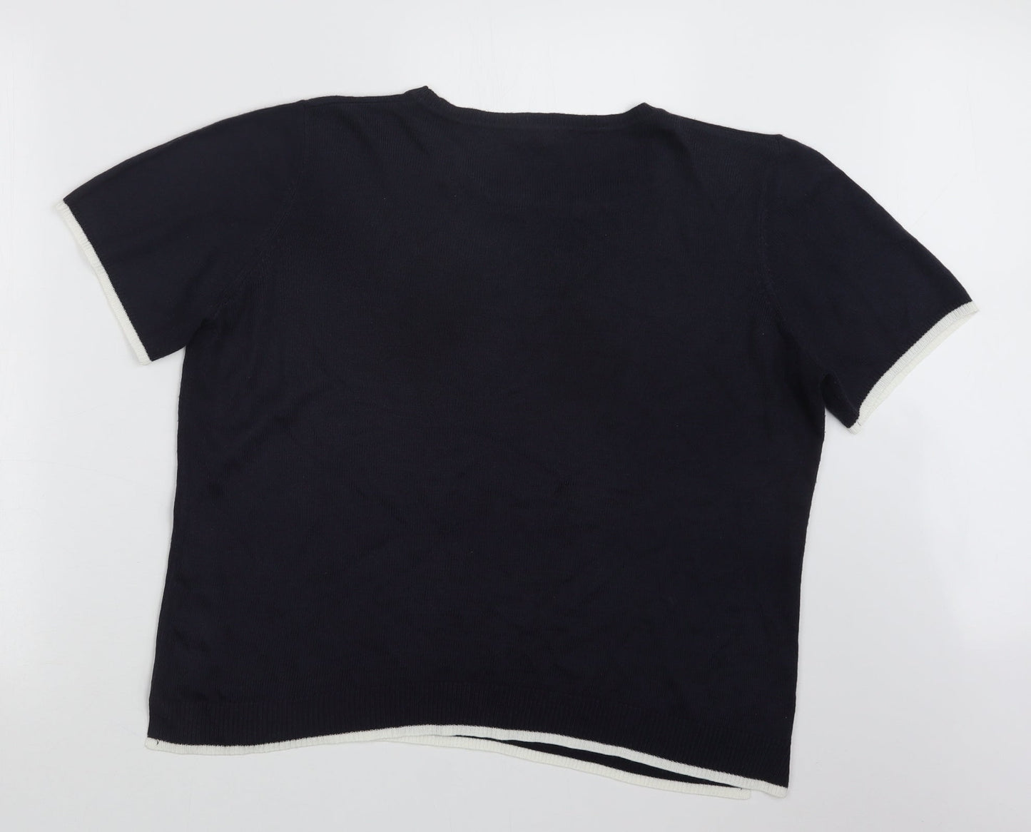 Bonmarché Womens Blue  Knit Pullover Jumper Size 14