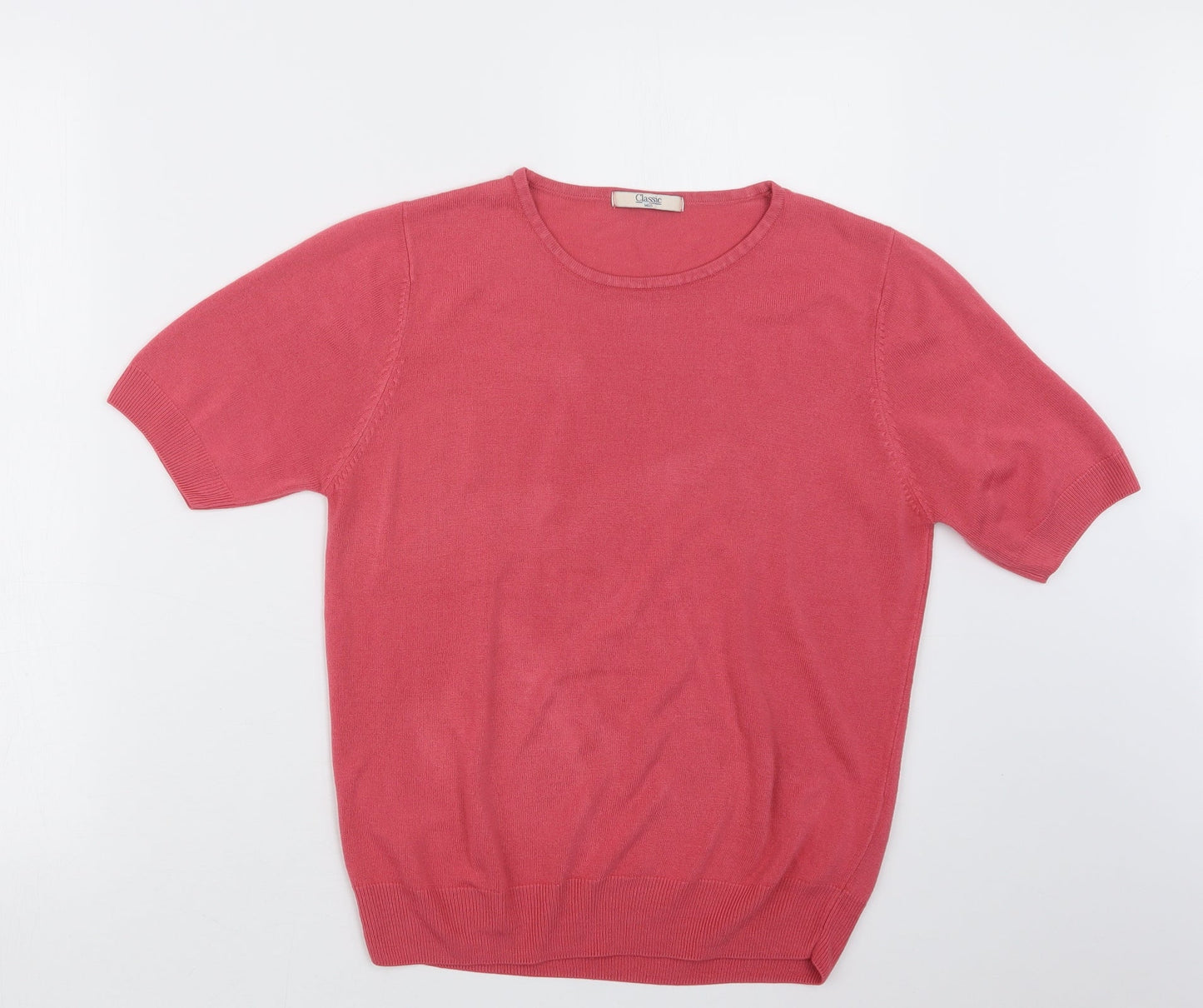 Marks and Spencer Womens Pink  Knit Pullover Jumper Size 16