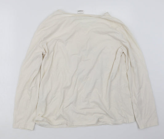 Damart Womens Beige Geometric  Top Pyjama Top Size M  - Christmas