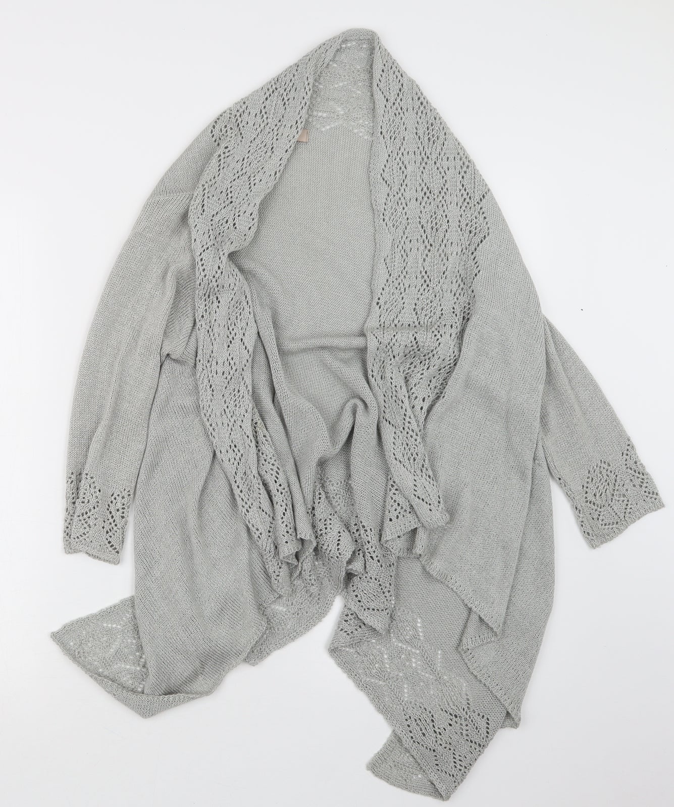Soon Womens Grey  Knit Cardigan Jumper Size S