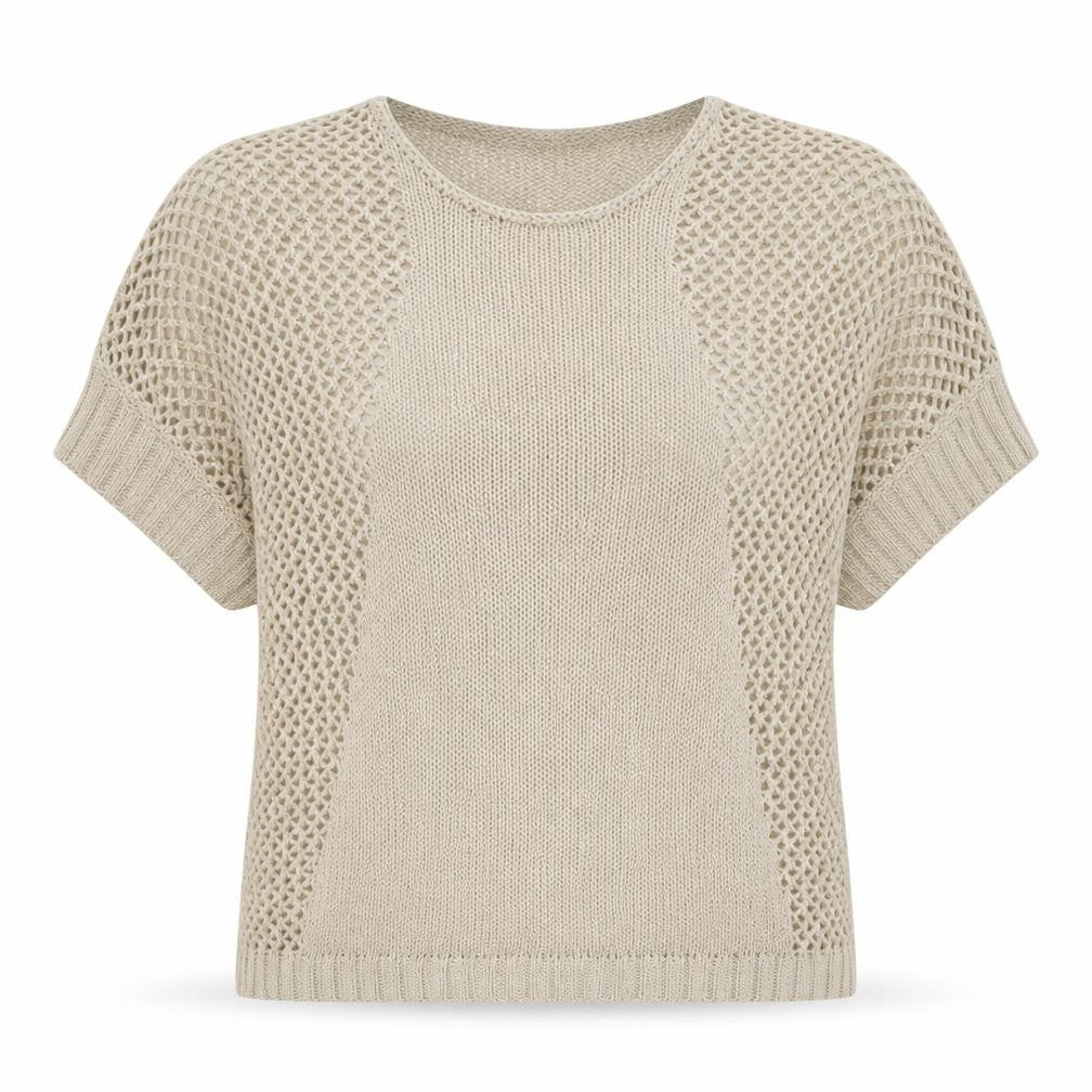 Front view of Originals women’s beige knit jumper, size M