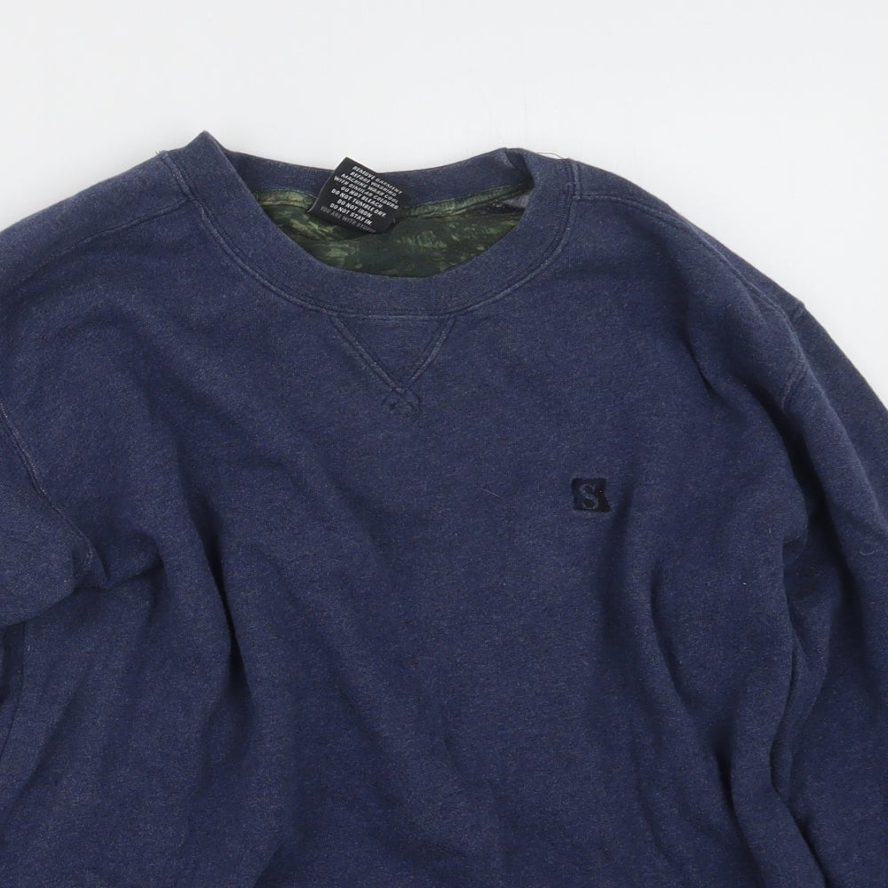 Stupid Mens Blue   Pullover Jumper Size M