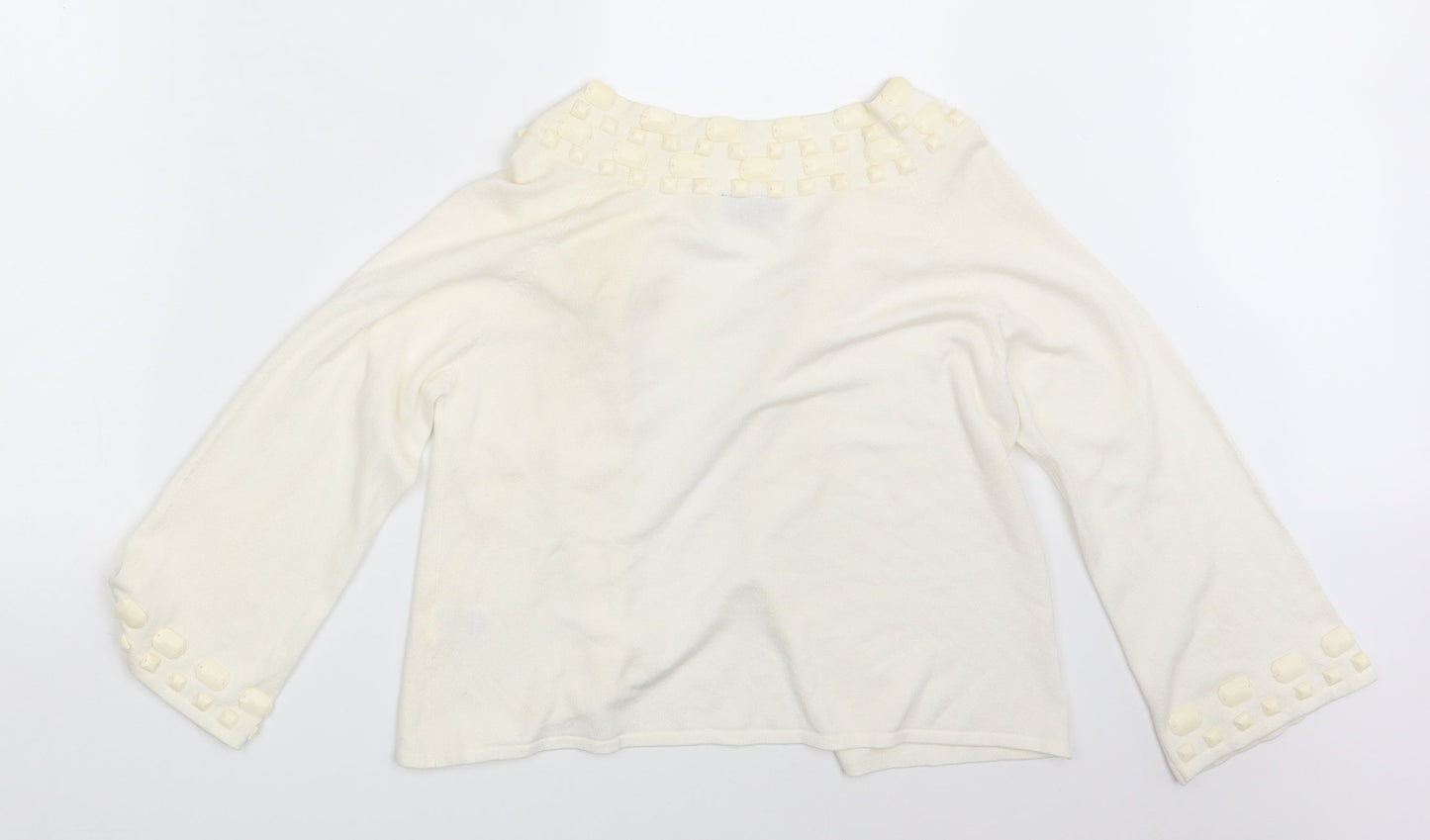Principles Womens Ivory   Cardigan Jumper Size 12