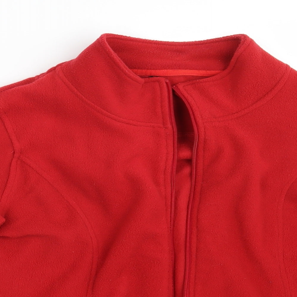 BHS Womens Red   Full Zip Jumper Size 14