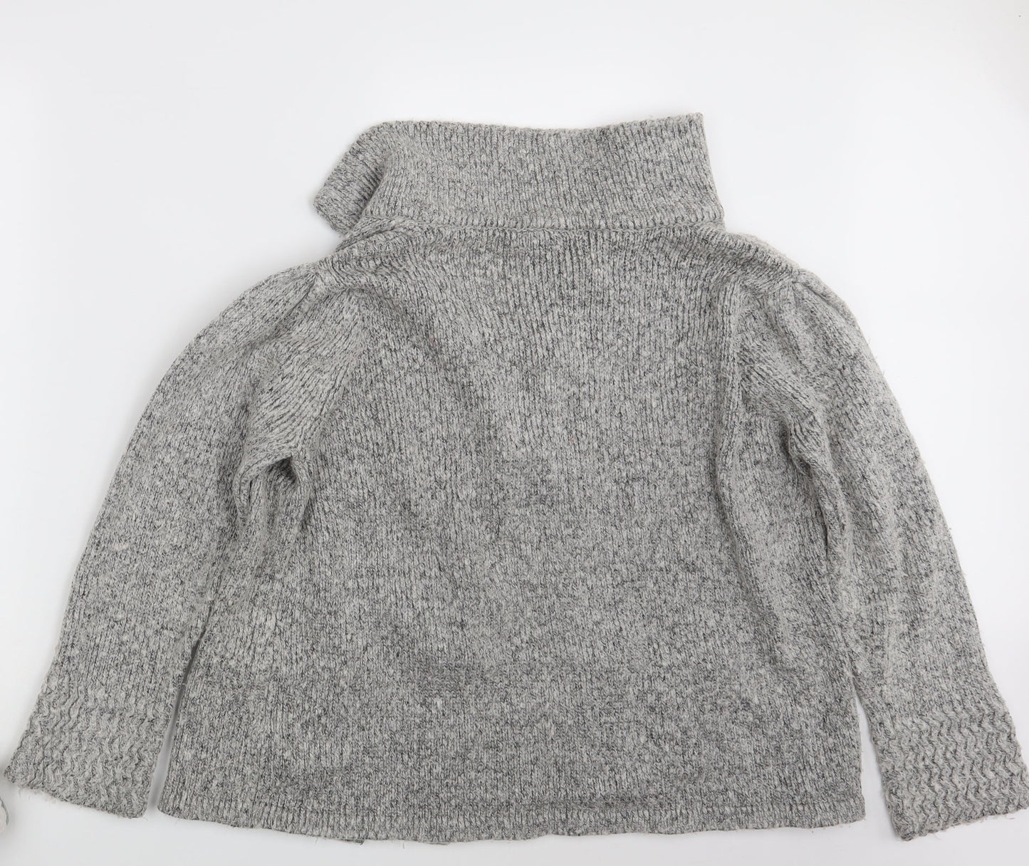 BM Womens Grey   Cardigan Jumper Size L