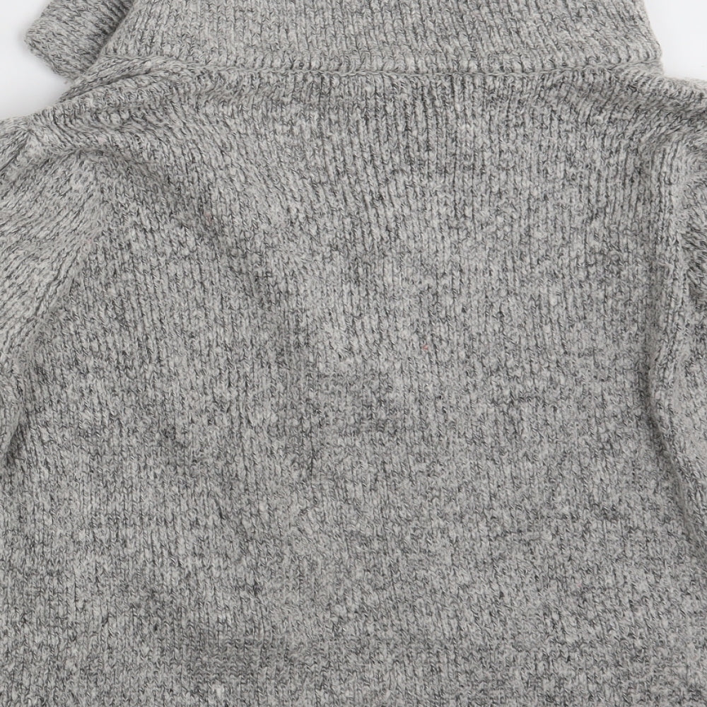 BM Womens Grey   Cardigan Jumper Size L