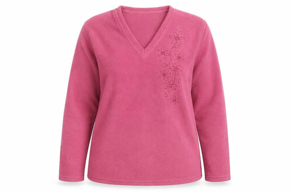 EWM Womens Pink Floral  Pullover Jumper Size 14