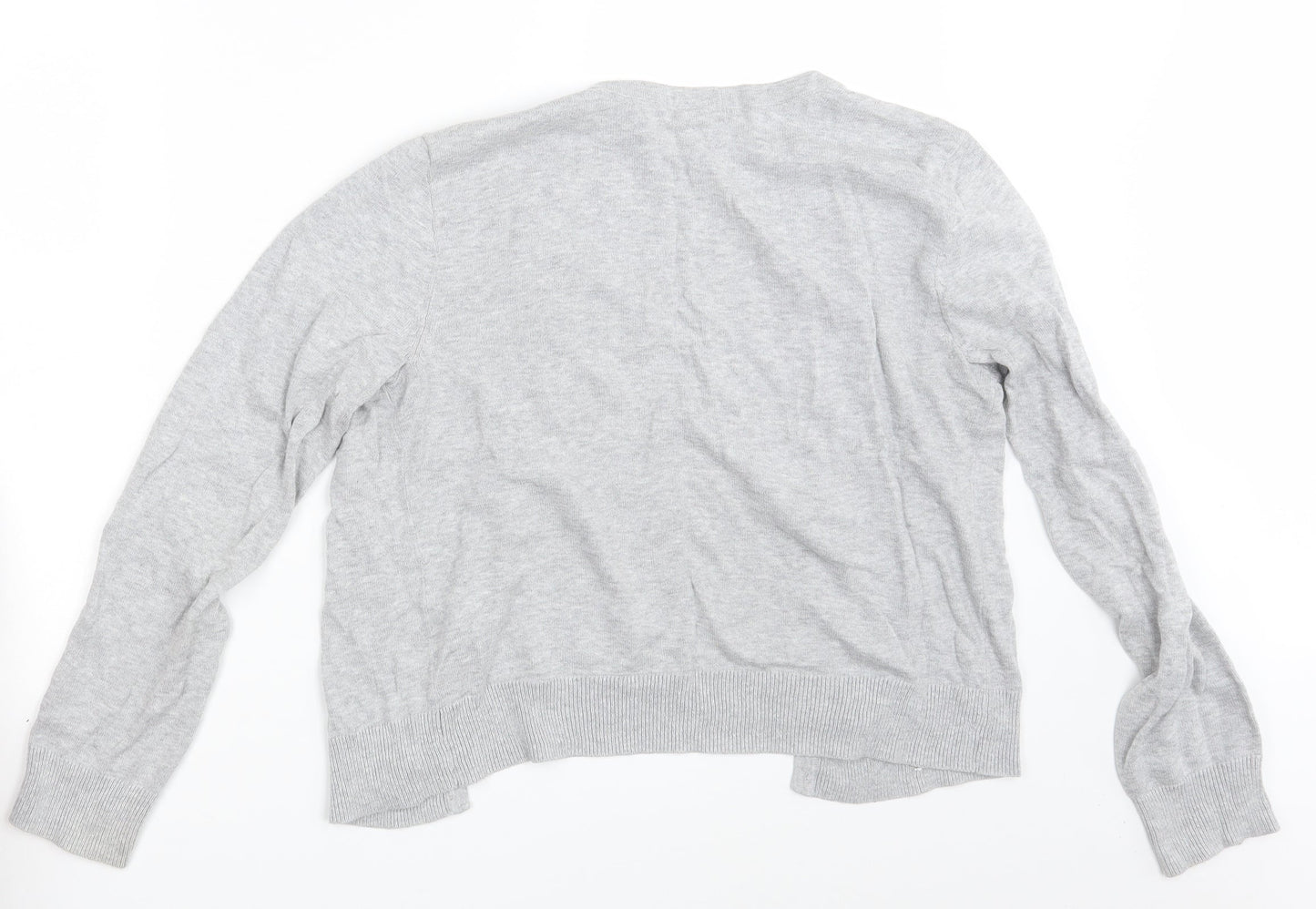 H&M Womens Grey   Cardigan Jumper Size M