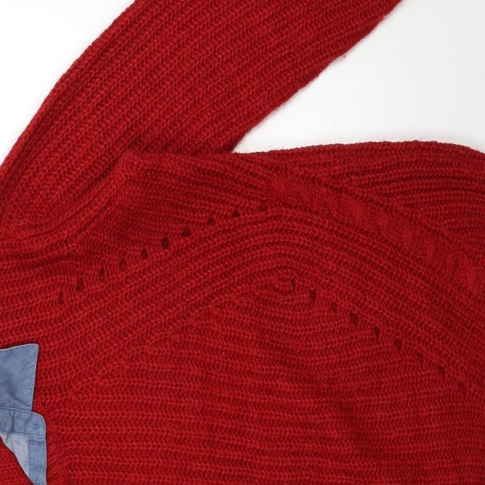 NEXT Womens Red  Knit Pullover Jumper Size 12