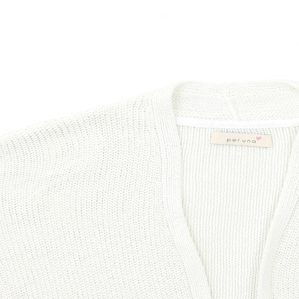 Per Una Womens Beige  Knit Cardigan Jumper Size 8