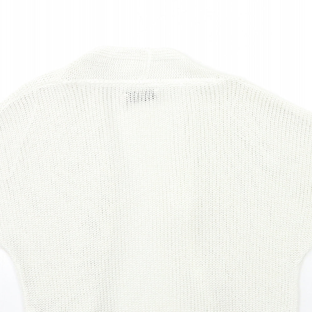 Per Una Womens Beige  Knit Cardigan Jumper Size 8