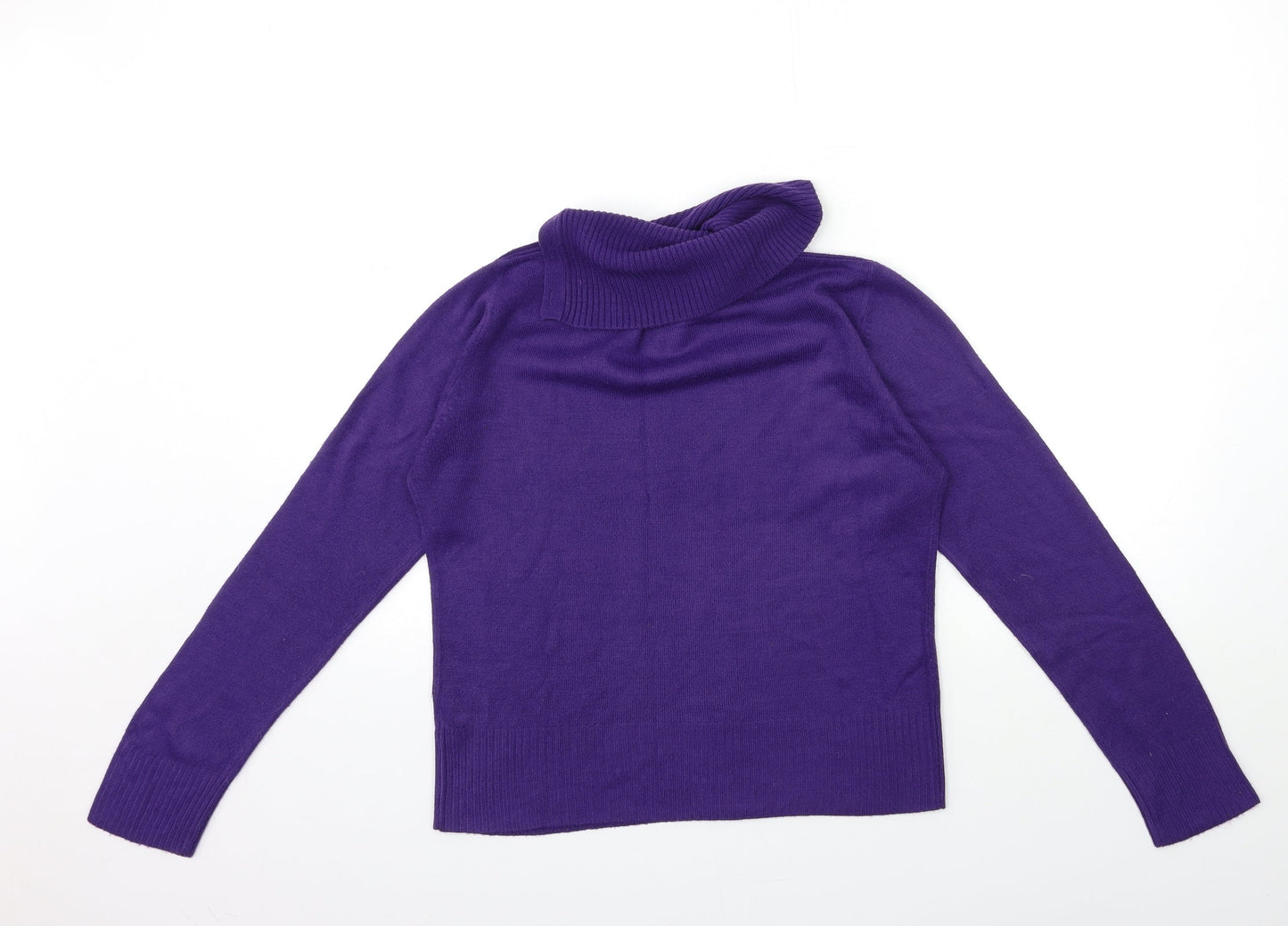 Debbie Morgan Womens Purple  Knit Pullover Jumper Size M