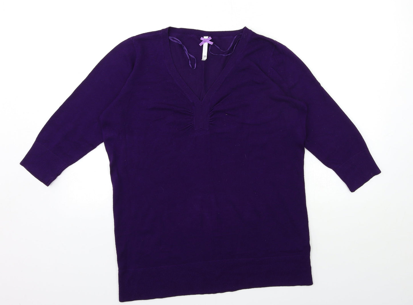 BHS Womens Purple  Knit Pullover Jumper Size 16