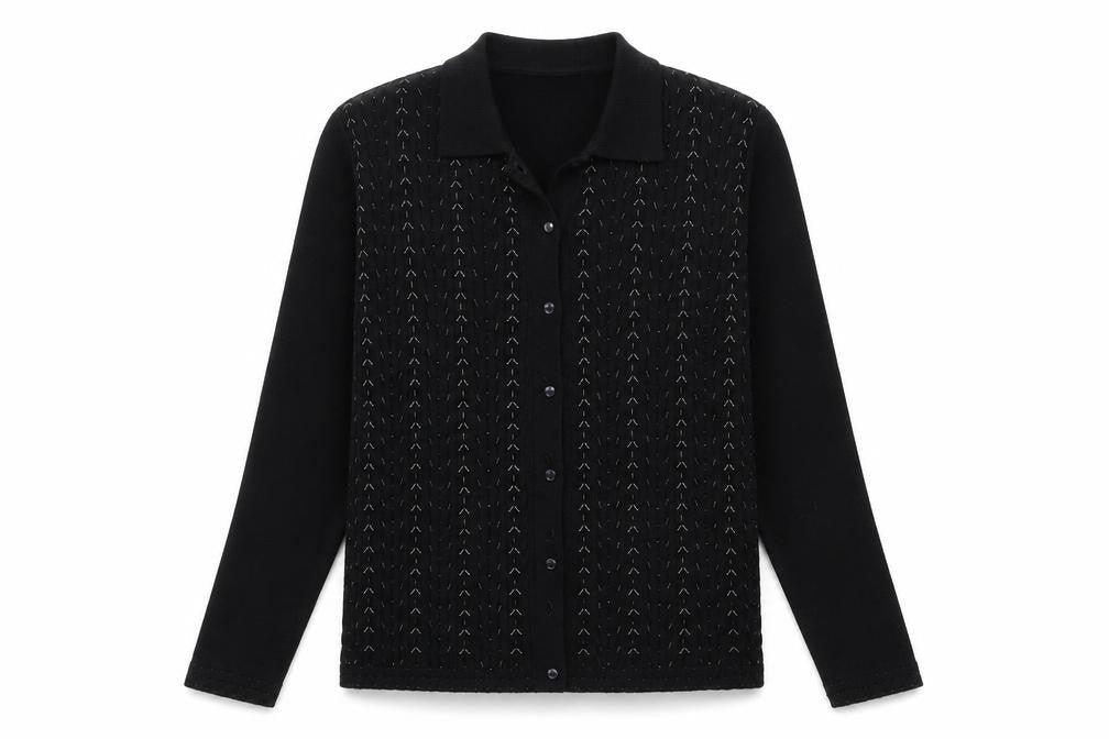 Marks and Spencer Womens Black  Knit Cape Jumper Size 14