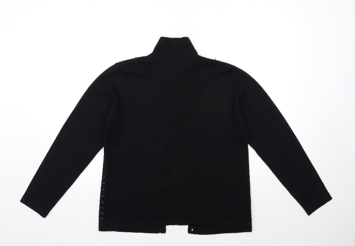 Marks and Spencer Womens Black  Knit Cape Jumper Size 14