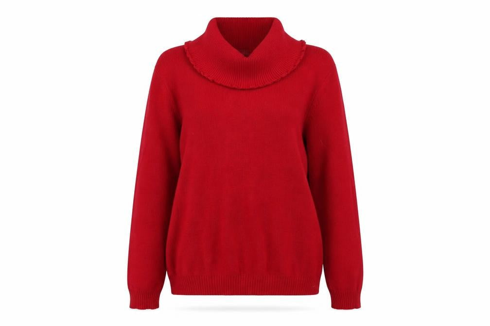 Pure & natural Womens Red  Knit Pullover Jumper Size M