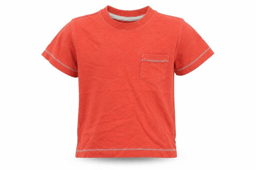 Front view of Next Baby Orange Basic T-Shirt, size 9-12, Months