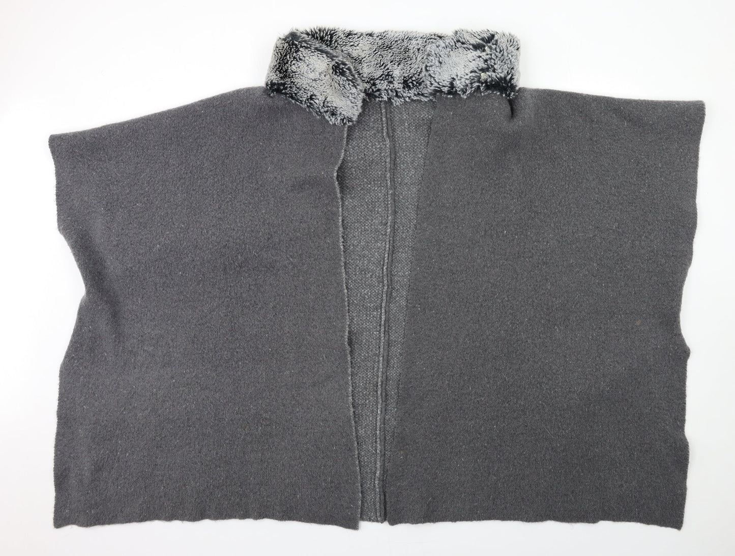 Marks and Spencer Womens Grey  Knit Cardigan Jumper One Size