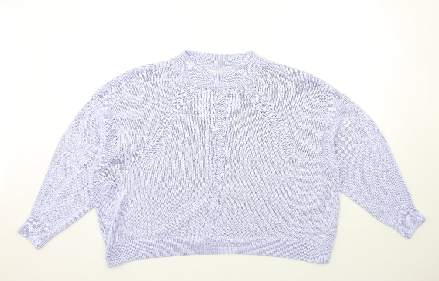 Per Una Womens Blue  Knit Pullover Jumper Size XL