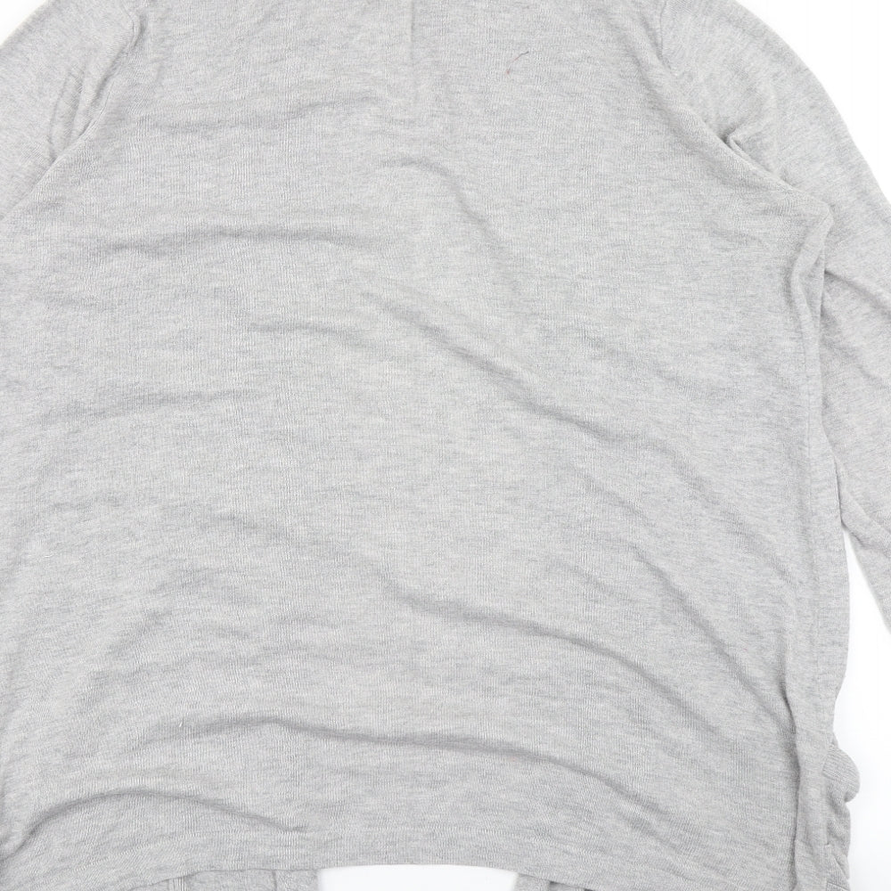 TU Womens Grey  Knit Cardigan Jumper Size 16