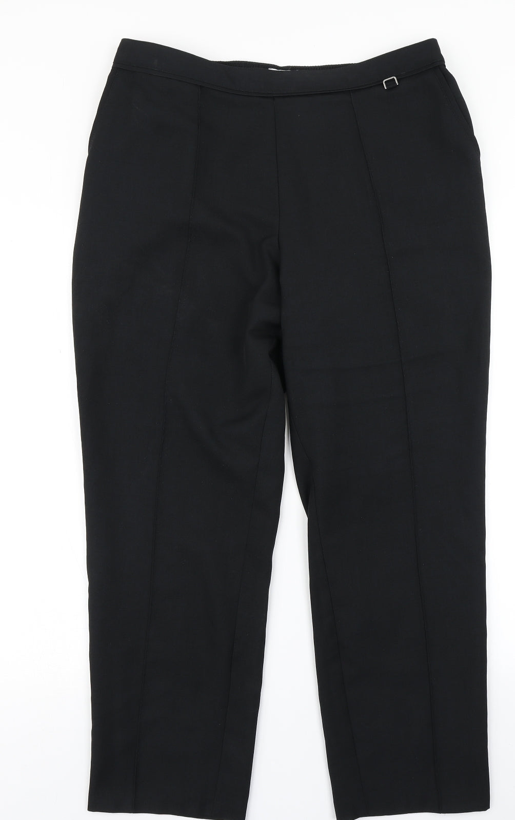 M&S Womens Black   Dress Pants Trousers Size 14 L23 in