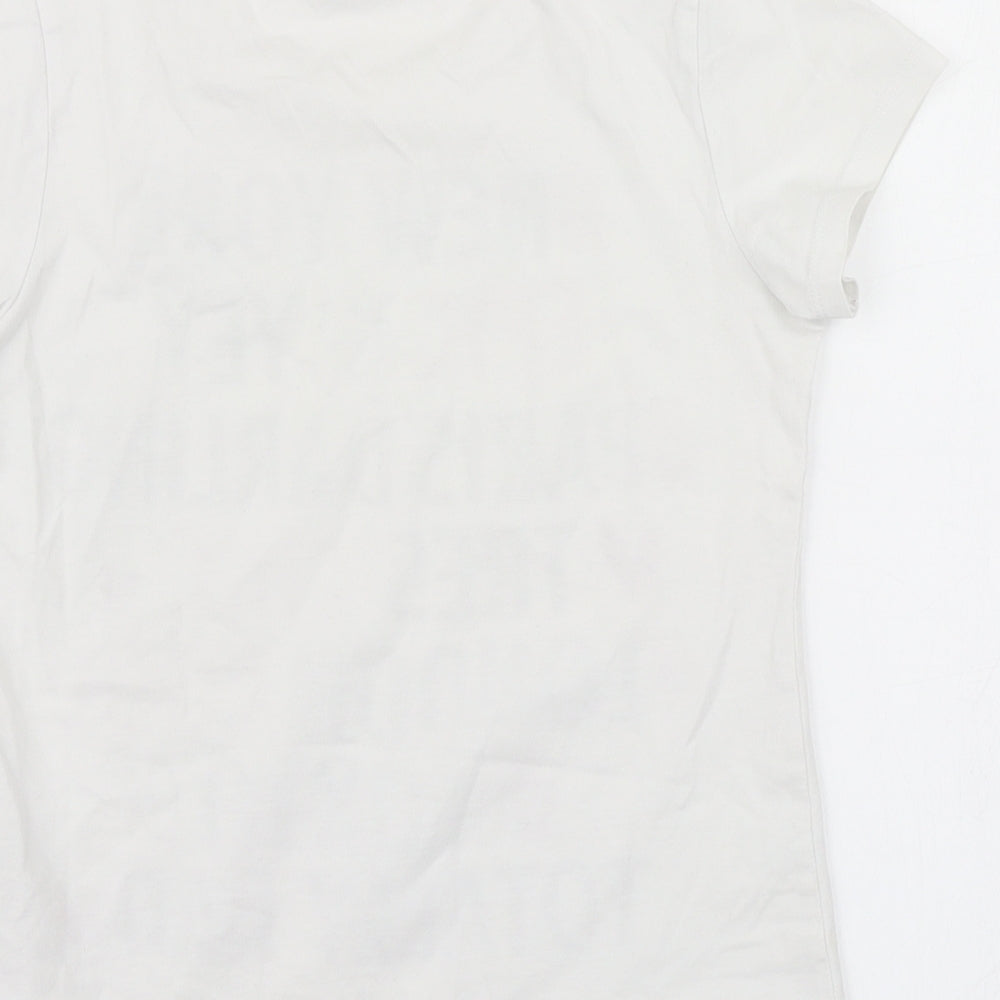 M&S Girls White   Basic T-Shirt Size 8-9 Years