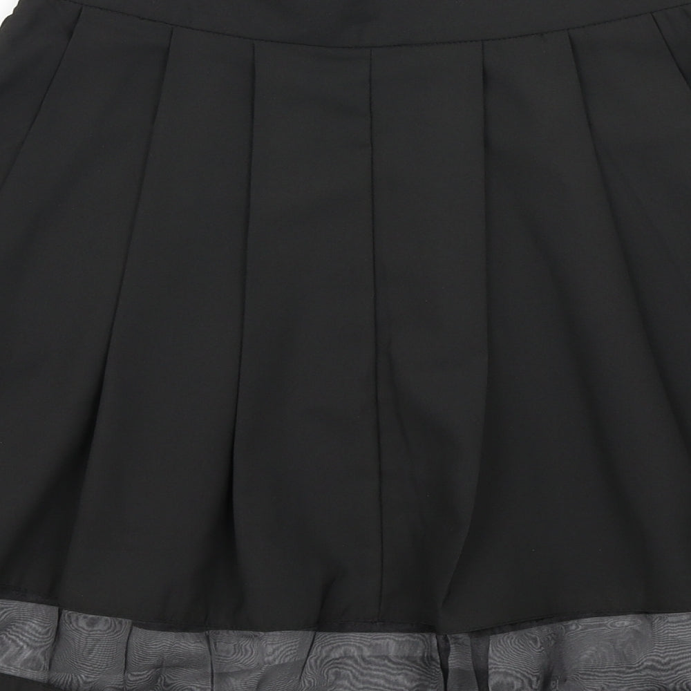 The Style Womens Black   Pleated Skirt Size XS