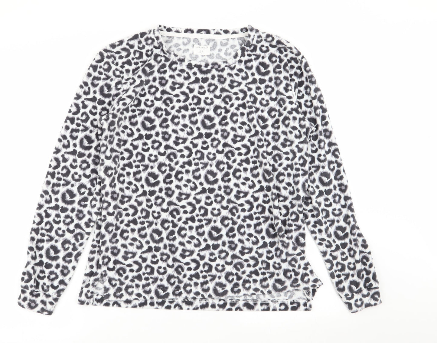 jeff and co Womens Multicoloured Animal Print  Top Pyjama Top Size 8
