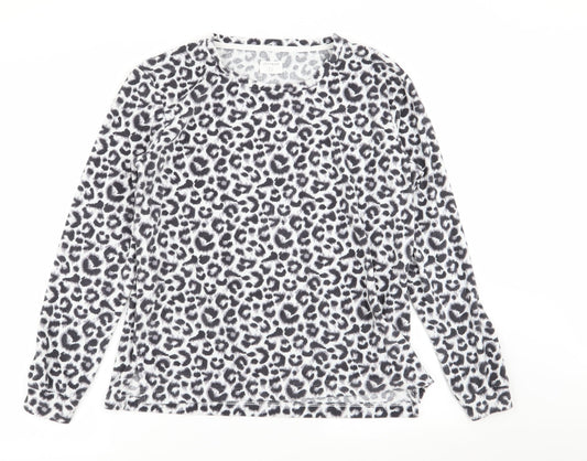 jeff and co Womens Multicoloured Animal Print  Top Pyjama Top Size 8