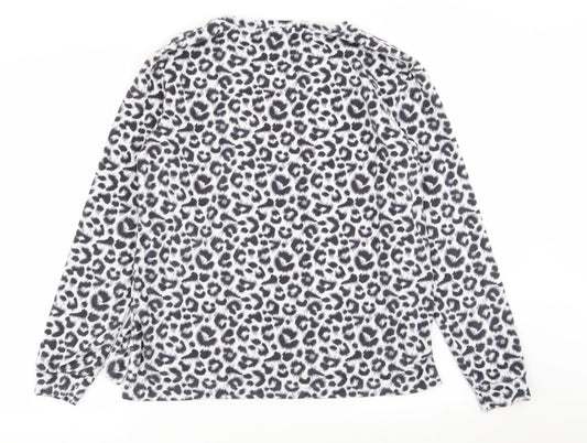 jeff and co Womens Multicoloured Animal Print  Top Pyjama Top Size 8