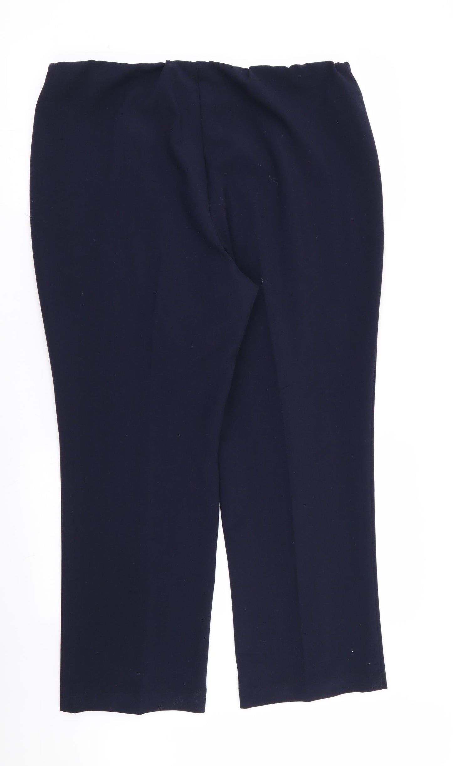 bonmarche Womens Blue   Trousers  Size 16 L28 in - Stretch waistband