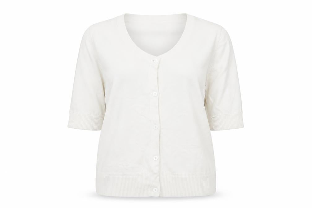 First Avenue Womens White   Cardigan Jumper Size L