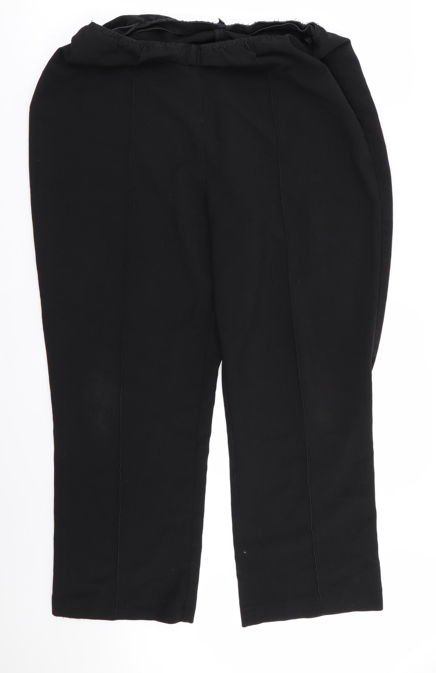 arista Womens Black   Trousers  Size 16 L27 in - Stretch waistband
