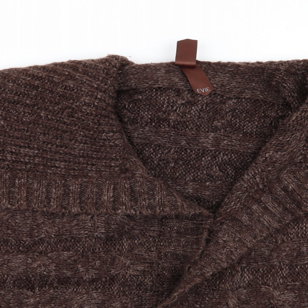 evie Womens Brown   Cardigan Jumper Size 14