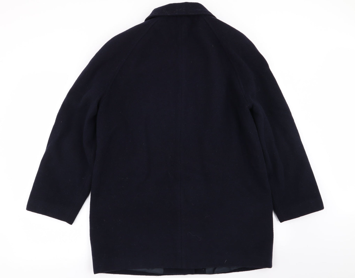 Preworn Womens Blue   Overcoat Coat Size 14