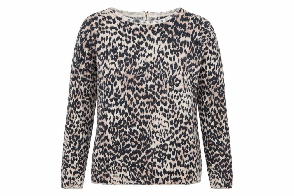 Warehouse Womens Multicoloured Animal Print  Basic T-Shirt Size 10