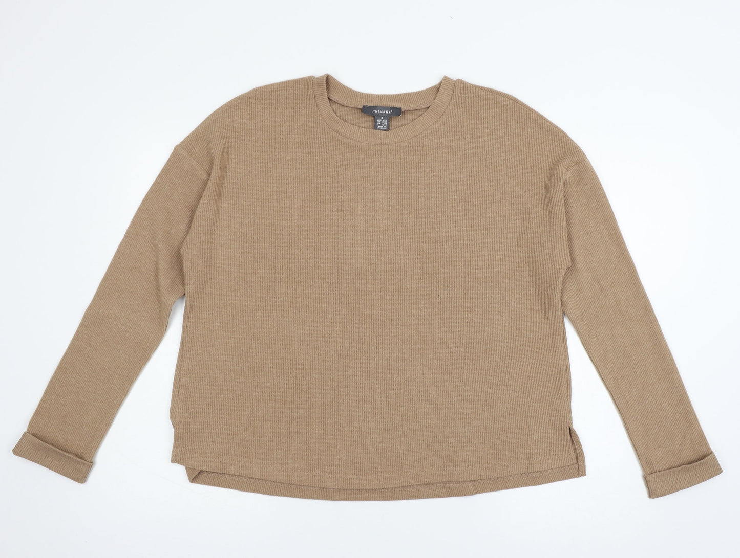 Primark Womens Brown  Jersey Pullover Sweatshirt Size 10