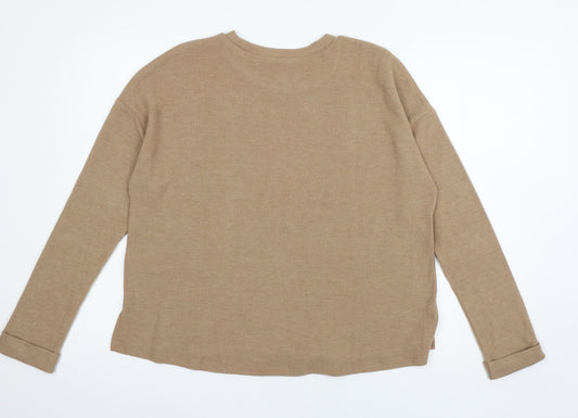 Primark Womens Brown  Jersey Pullover Sweatshirt Size 10
