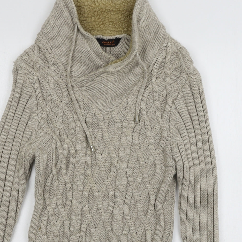 Vangalla Womens Grey  Knit Pullover Jumper Size S