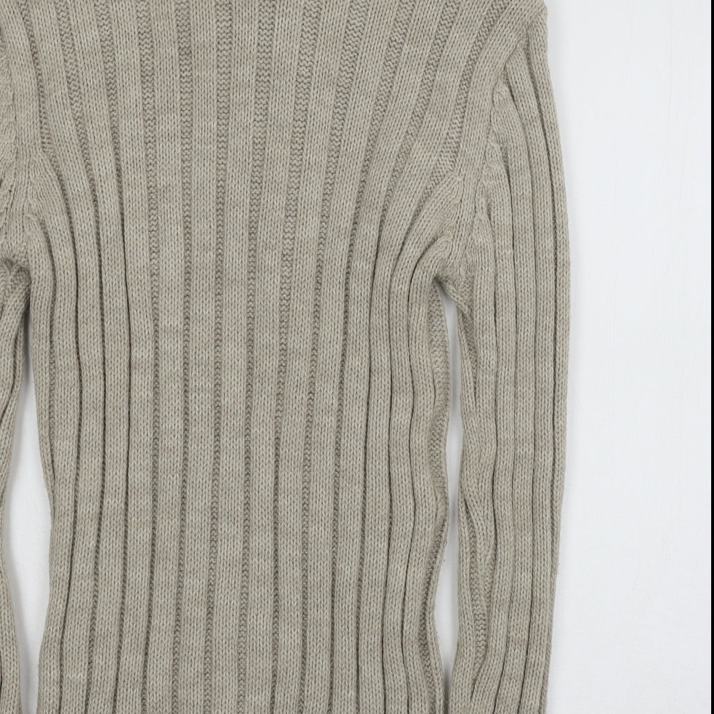 Vangalla Womens Grey  Knit Pullover Jumper Size S