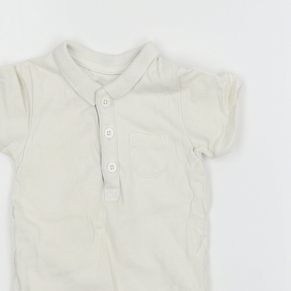 TU Baby White  Jersey Babygrow One-Piece Size 12-18 Months