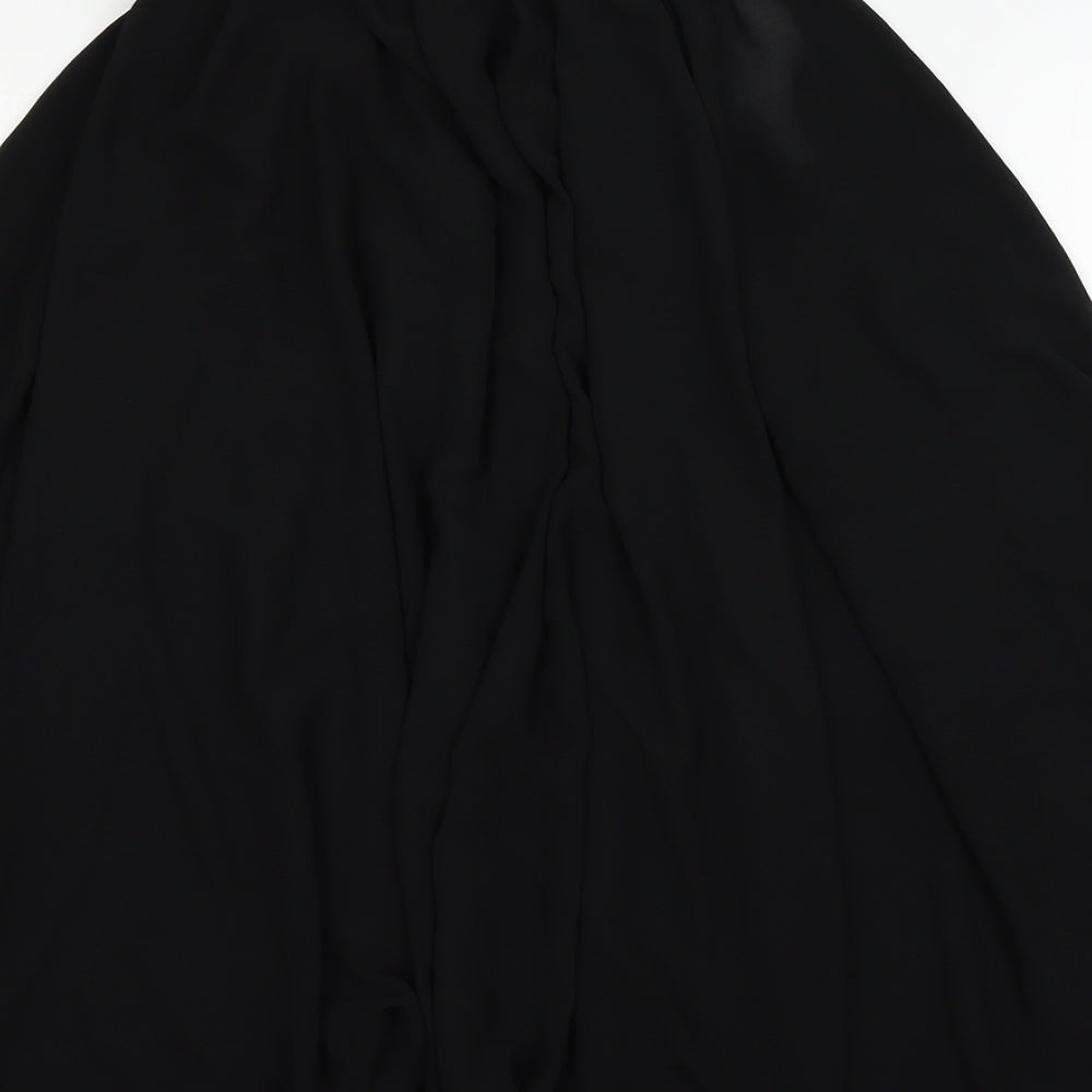 Gossip Womens Black  Chiffon Basic Tank Size M